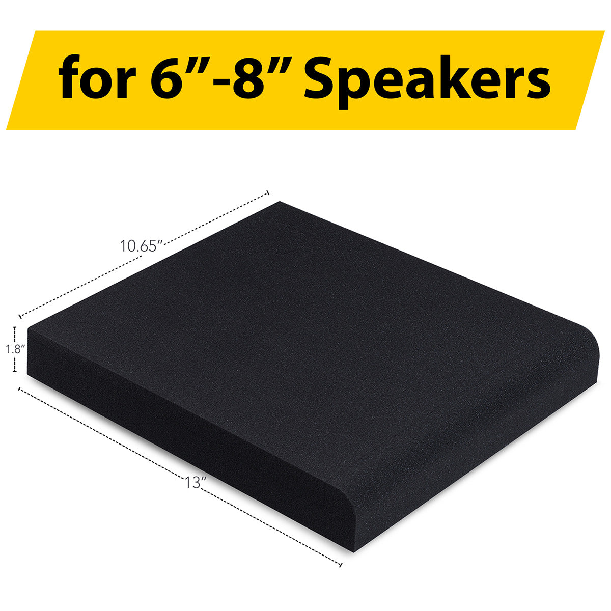 Studio Monitor Isolation Pads for 6.5'' - 8'' Inch Large Speakers | Sound Addicted SMPad 8