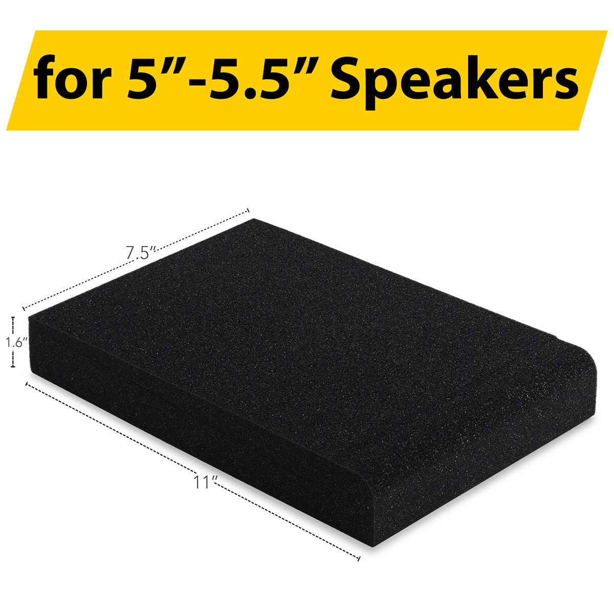 Studio Monitor Isolation Pads suitable for 5 Inch Speakers / SMPad 5