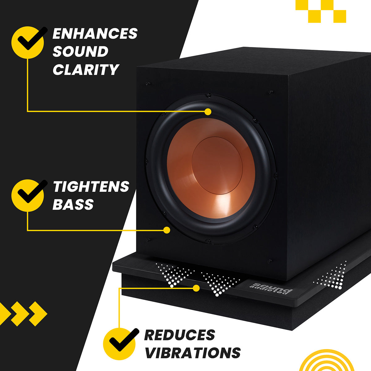 VibeBoss P12 - Acoustic Isolation Platform Suitable for 12-15 inches Subwoofers