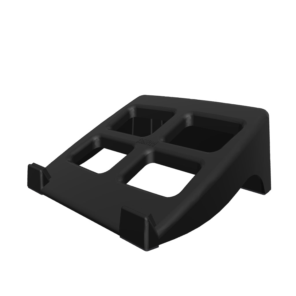 3D model of the Sound Addicted ergonomic stand for Akai MPC ONE and MPC ONE+ with silicone feet and 5 mm EVA pads