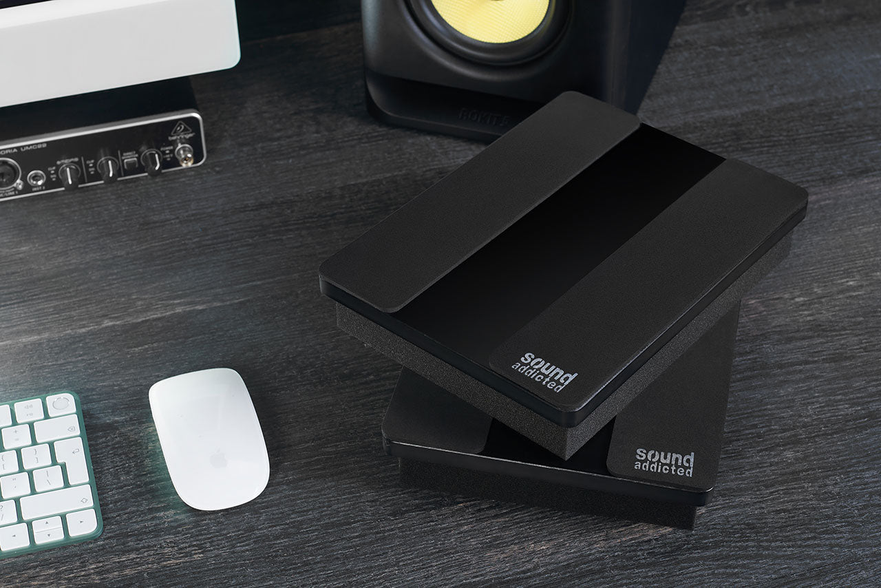 VibeBoss P5 - Acoustic Isolation Platform Suitable for 5 inches Speakers (9.5'' x 7'' x 1.8'') 2Pcs