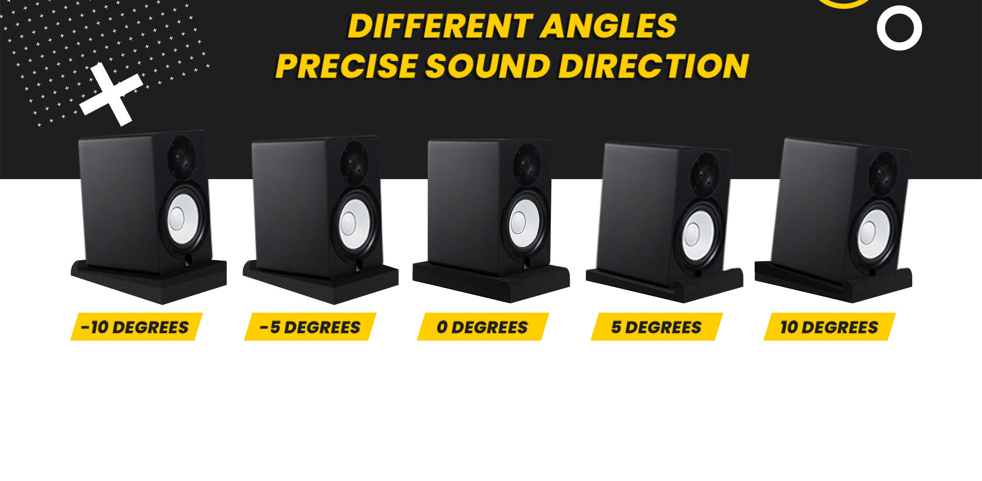 Studio Monitor Isolation Pads for 6.5''- 8'' Speakers | Sound