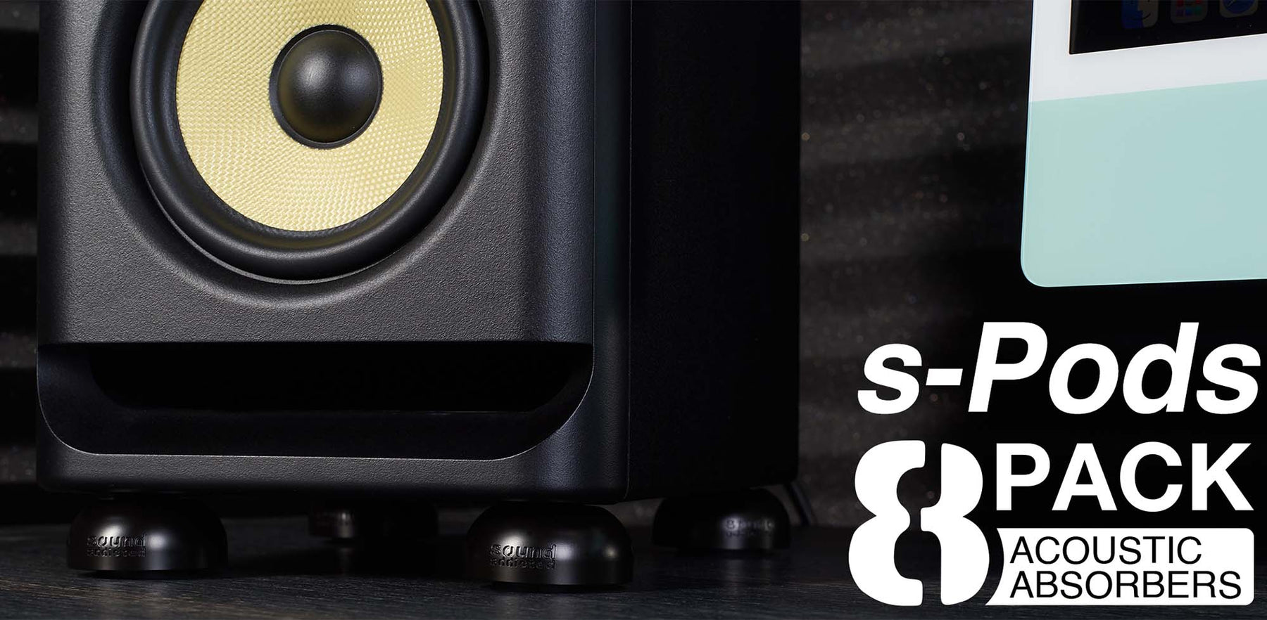 Subcone Sound Addicted s-Pods PREMIUM Acoustic Absorbers for Speakers and Stud