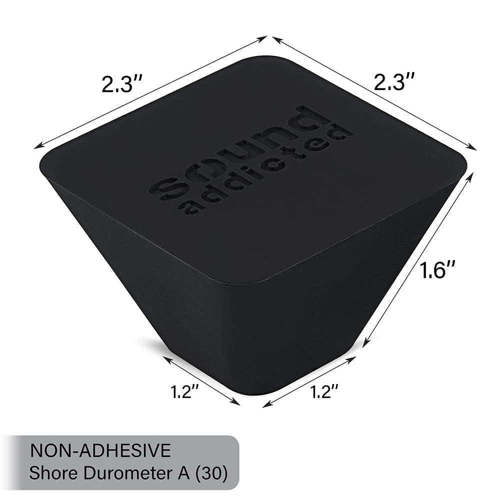 SubCone Isolation Feet - Improve Subwoofer and Speaker Performance, can Sustain up to 165lb (4-Pack) Non-Adhesive